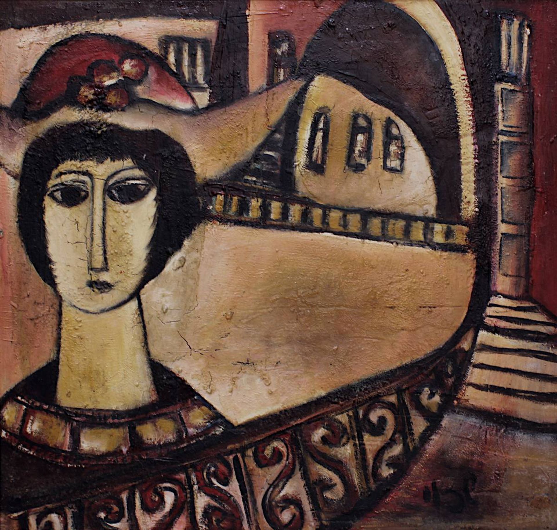 Sechvi, Shalom (Geburtsname Friedrich Kokotek, Sosnowiec 1928 - 2013 Rischon LeZion), junge Frau mit - Image 2 of 4