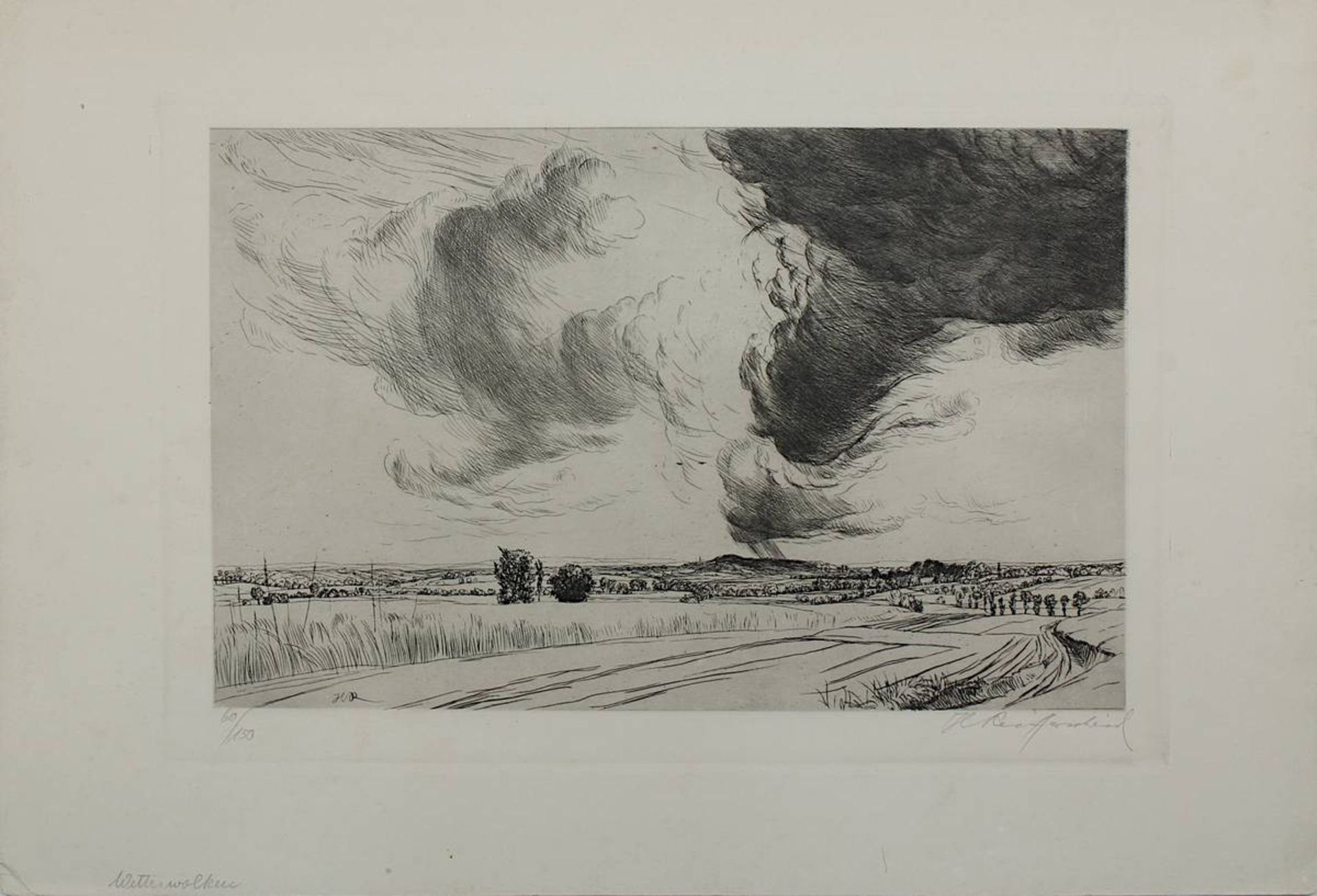 Reifferscheid, Heinrich (Breslau 1872 - 1945 Niederdollendorf), drei Radierungen, jeweils mit - Image 2 of 4