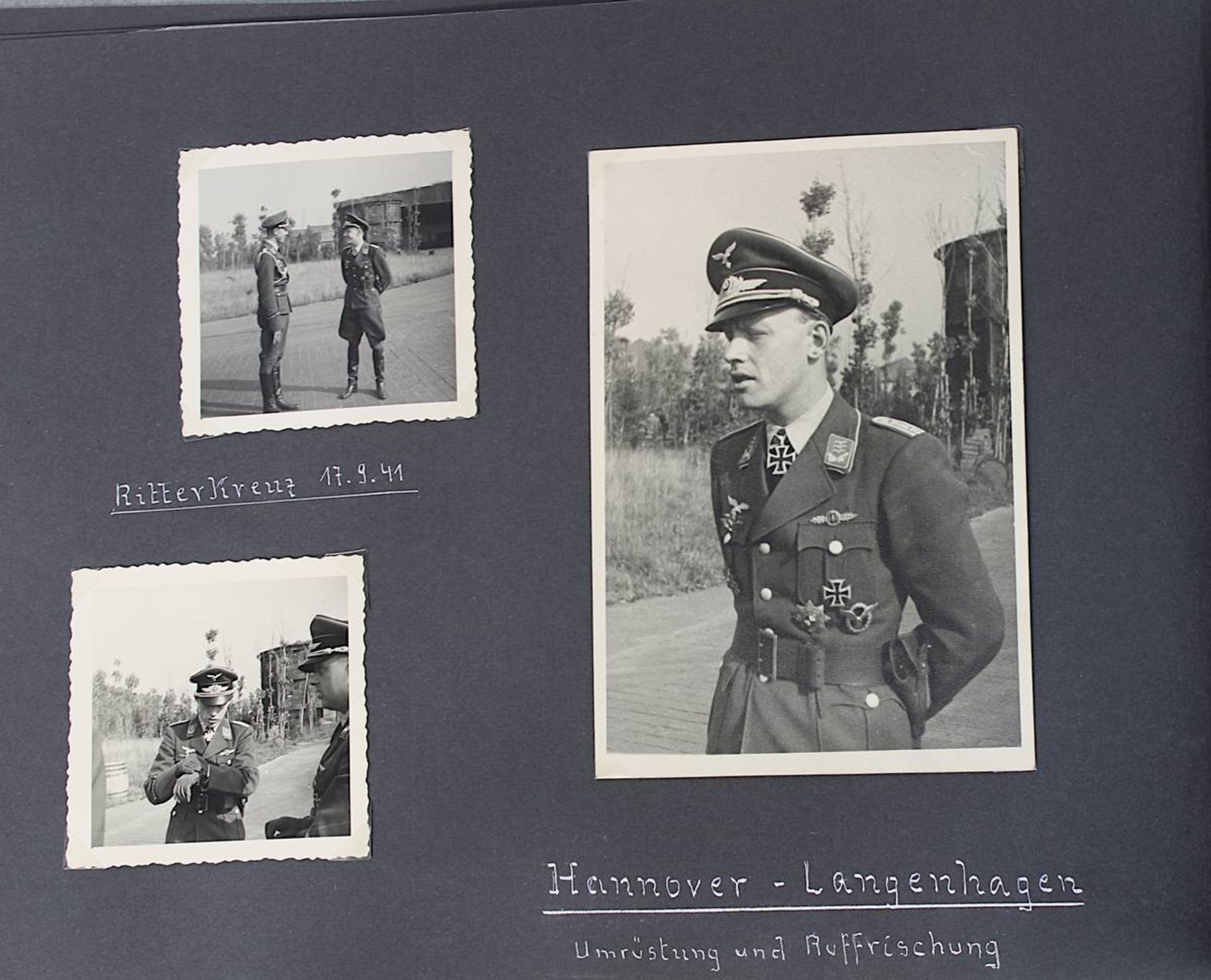 Privates Photoalbum des Kampffliegers, Eichenlaubträger und Oberst i.G. Hans-Henning Freiherr von - Image 3 of 7