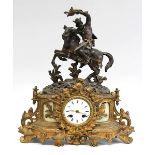 Régule Figurenuhr, Frankreich um 1880, Pendulenwerk, halb und Stundenschlag auf Glocke (fehlt),