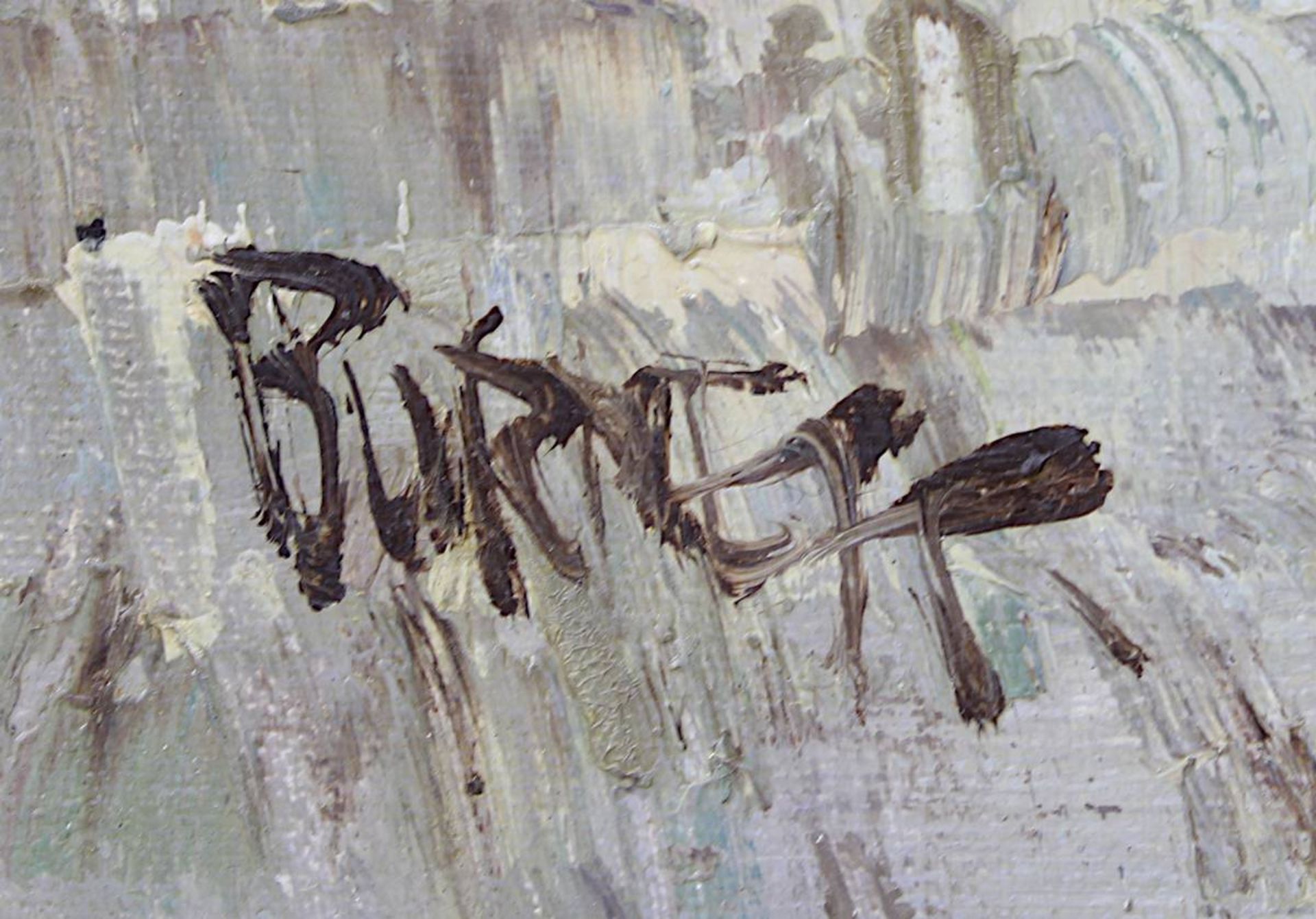 Burnett, Louis Anthony ( Amerika 1907-1999 ), belebte Straße mit Blick auf Arc de Triomphe de I` - Image 3 of 4