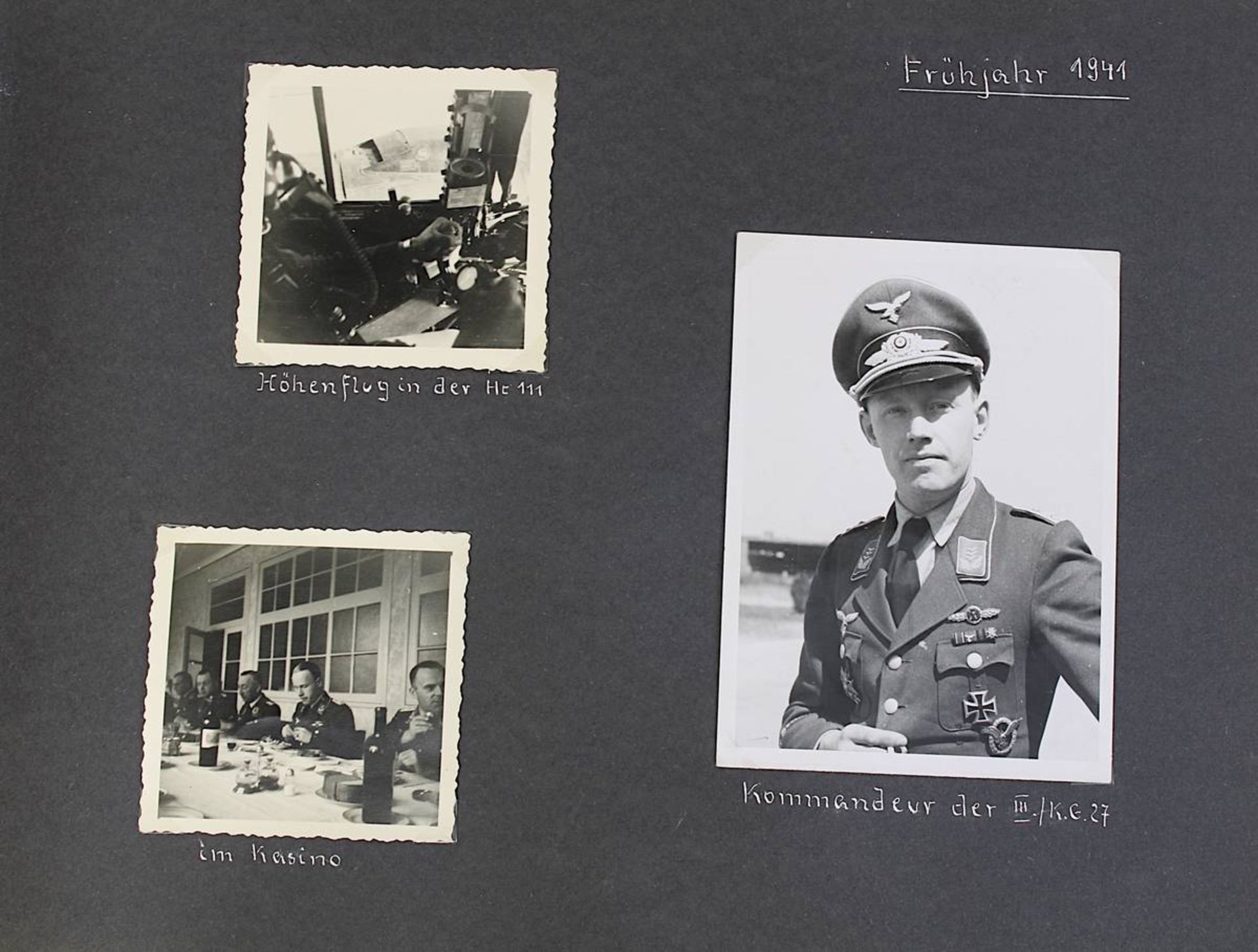 Privates Photoalbum des Kampffliegers, Eichenlaubträger und Oberst i.G. Hans-Henning Freiherr von - Image 2 of 7