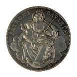 Vereinstaler/Madonnentaler, Ludwig II von Bayern, 1866, 900er Silber, D: 3,3 cm, Gew.: 18,45 g.,