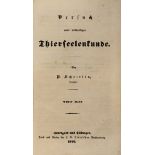 P. Scheitlin "Versuch einer vollständigen Thierseelenkunde", Bd. 1 u. 2, Cotta'sche Buchhandlung