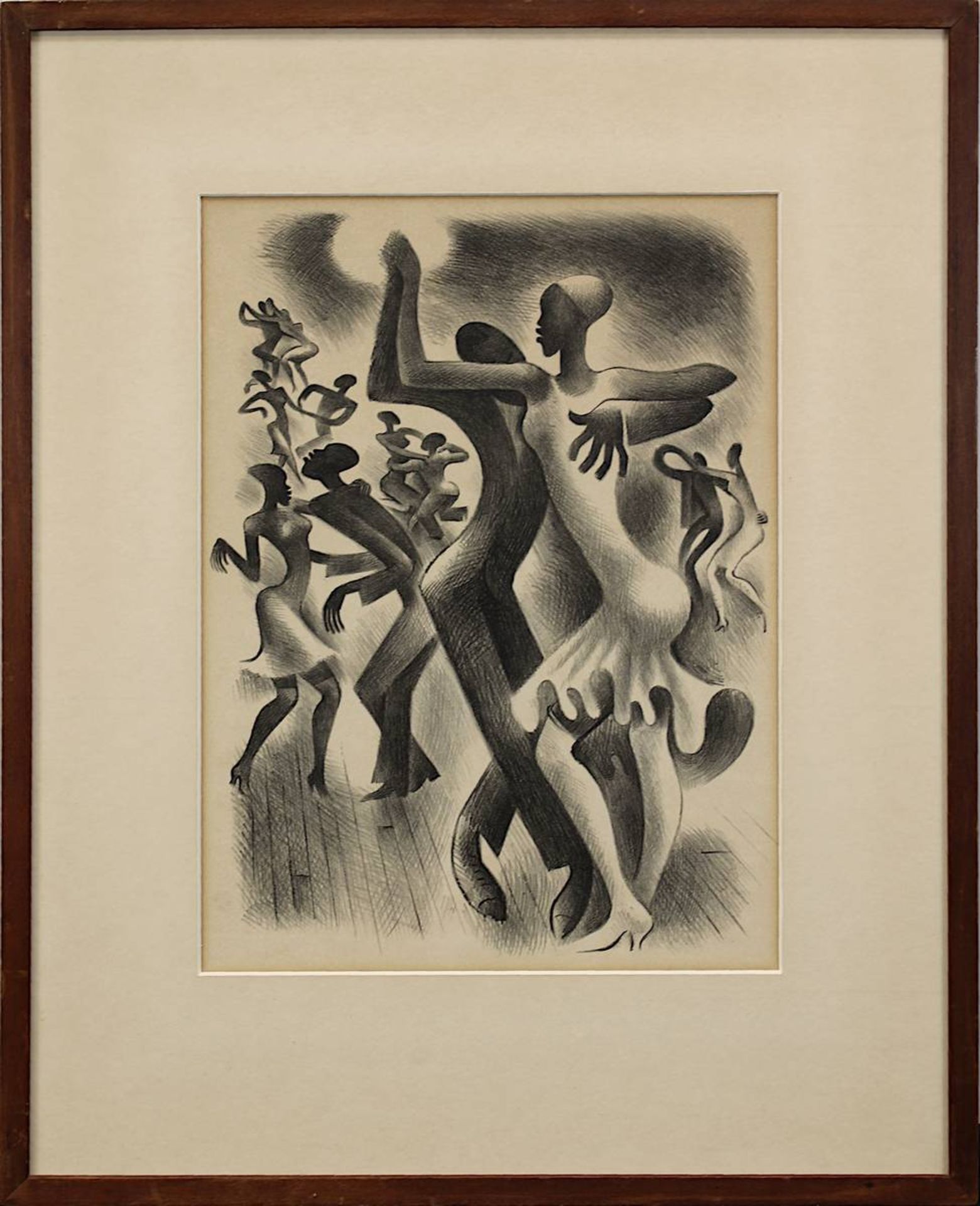 Art-Déco Grafik der American Artists Group New York, wohl 1940er Jahre,