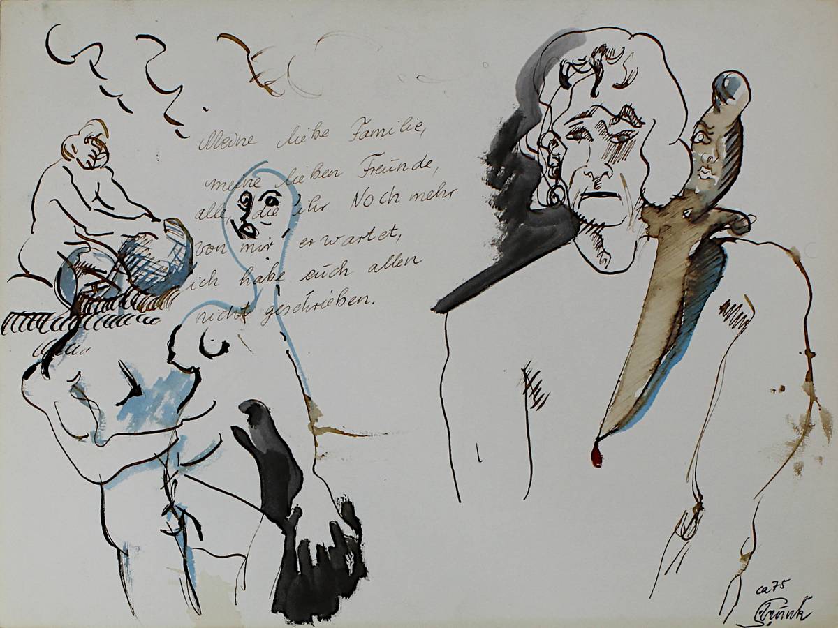 Trunk, Stephan (geb. Wuppertal 1952), 18 Arbeiten, meist Aquarelle, 1970/80er Jahre, meist - Image 9 of 15