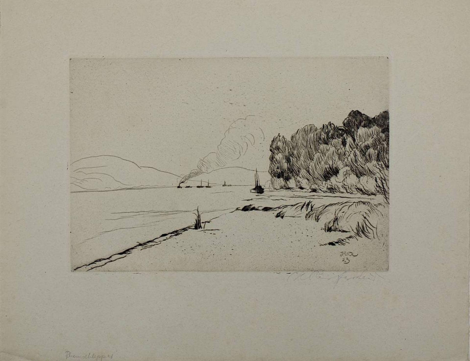 Reifferscheid, Heinrich (Breslau 1872 - 1945 Niederdollendorf), drei Radierungen, jeweils mit - Image 4 of 4