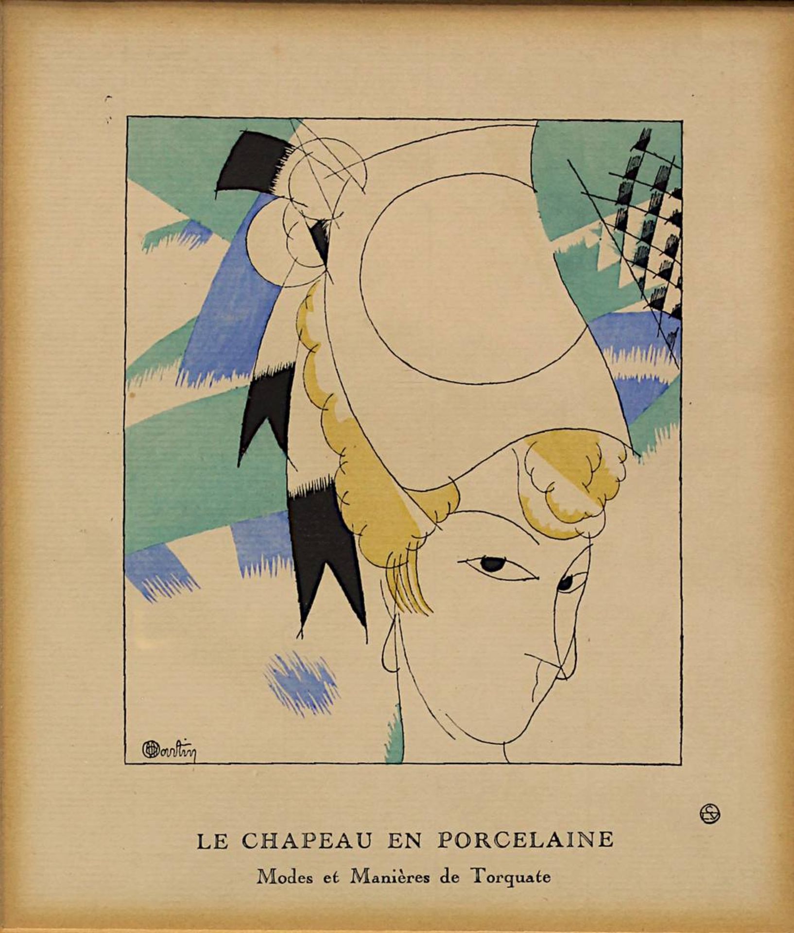 Charles, Martin (Montpellier 1884 - 1934 Paris), "Le Chapeau en Porcelaine-Modes et Manières de - Image 2 of 2