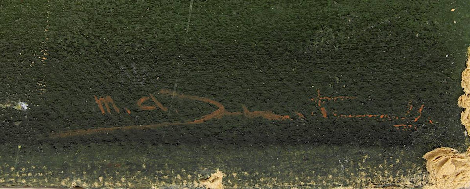 Hoste, M.A.J. (Dänischer Maler 1912 - ?), Maifest, Öl auf Malkarton, rechts unten signiert, - Image 2 of 3