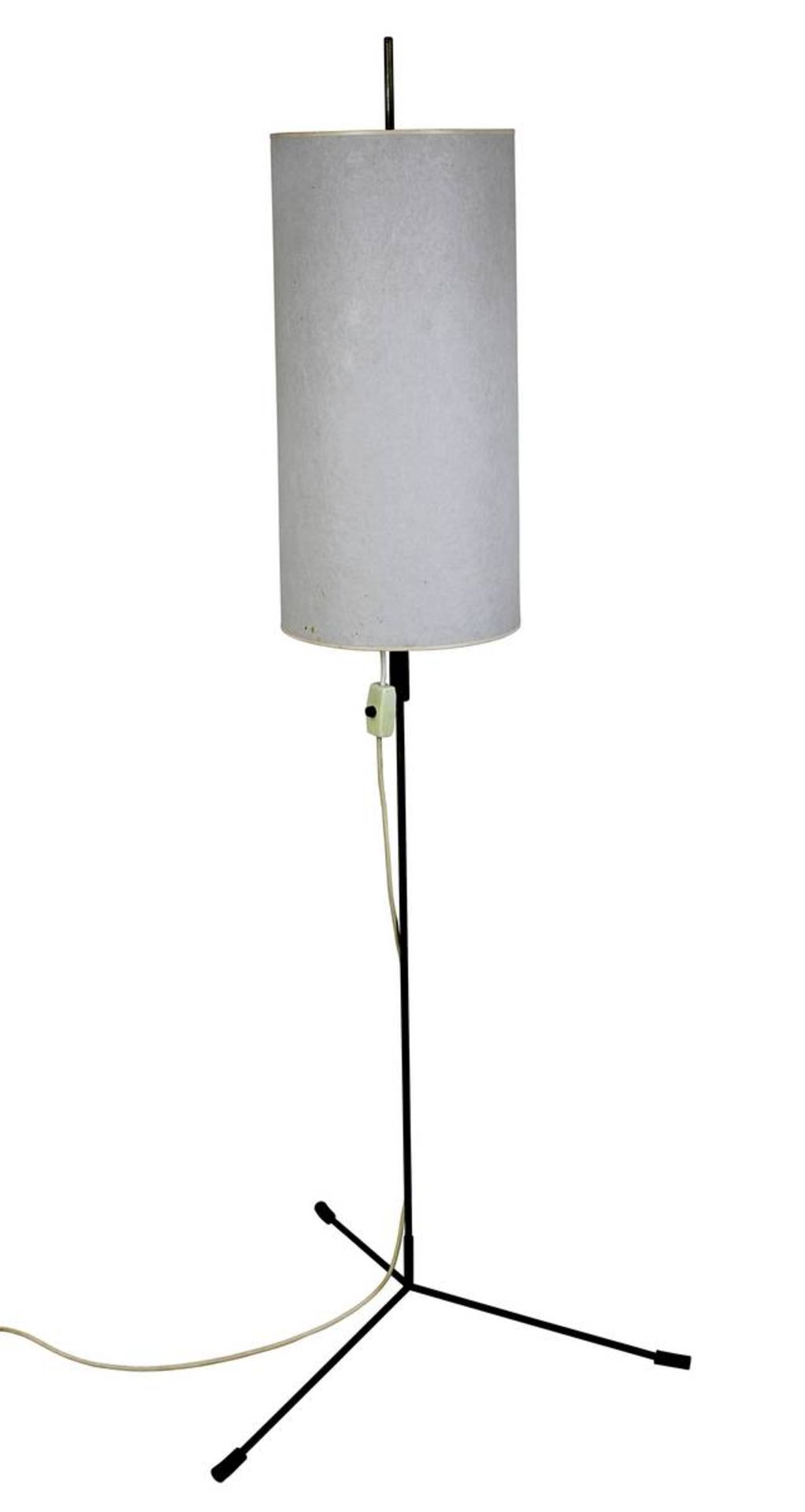 Design-Stehlampe, Staff, Deutschland 1960er Jahre, filigranes Metallgestell auf 3-teiligem Fußkreuz,