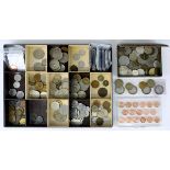 Konvolut Münzen aus aller Welt, versch. Metalle u. Nennwerte, u.a.: Russland, Österreich, Schweiz,