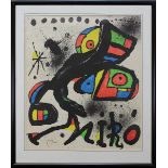 Miro, Joan (Barcelona 1893 - 1983 Palma), ohne Titel, Komposition, Farblithographie, im Stein