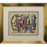 Léger, Fernand (Argentan 1881 - 1955 Paris), "L´Artiste dans le Studio", Farblithographie, im