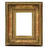 Dekorativer Rahmen, 2. H. 19. Jh., Holz, stuckiert u. vergoldet, mit Ornament- u. Blattwerkdekor,