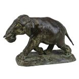 Godchaux, Roger ( Vendôme/Frankreich 1878 - 1958 Paris ), Maler und Bildhauer, Elefant aus Bronze,