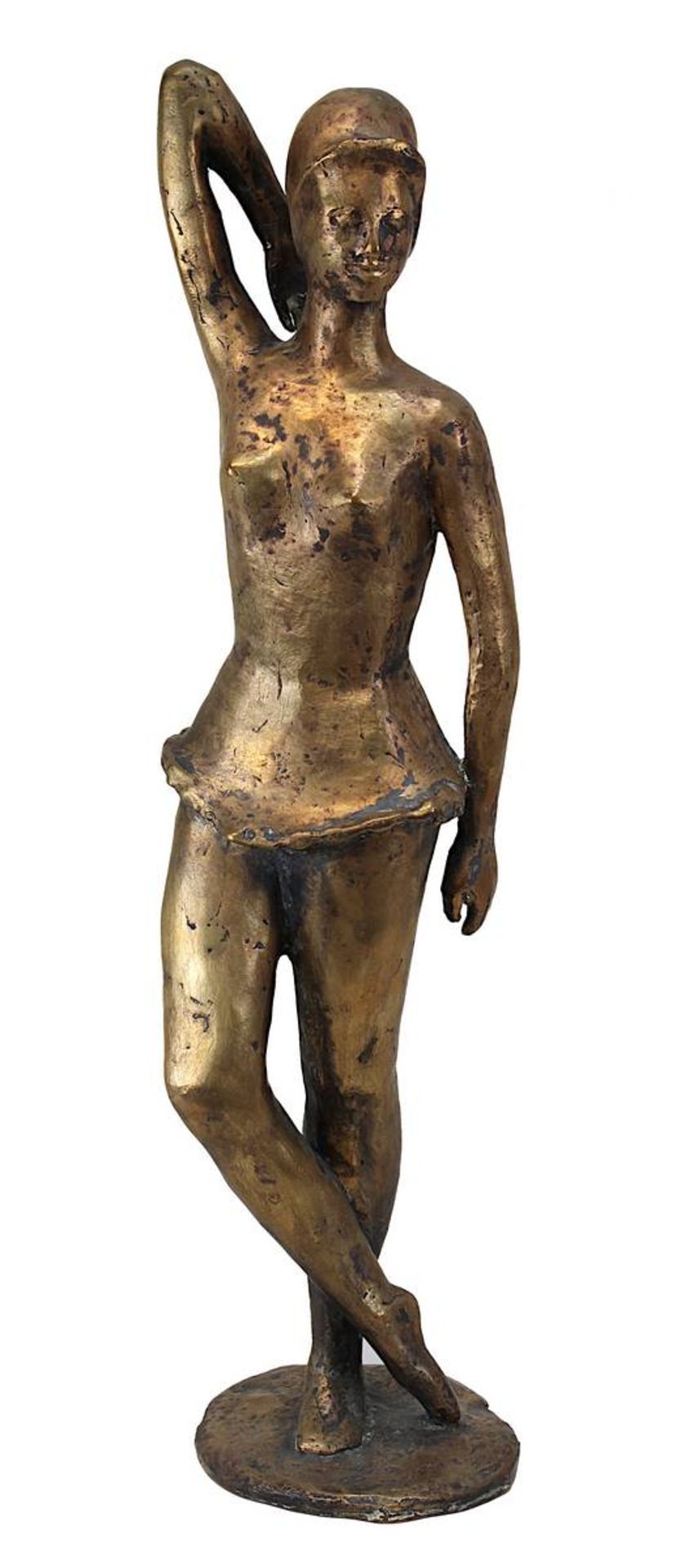 Friedrichsen, Roland (1910 - 1992), "Tänzerin", Bronze mit goldener Patina, auf mitgegossener