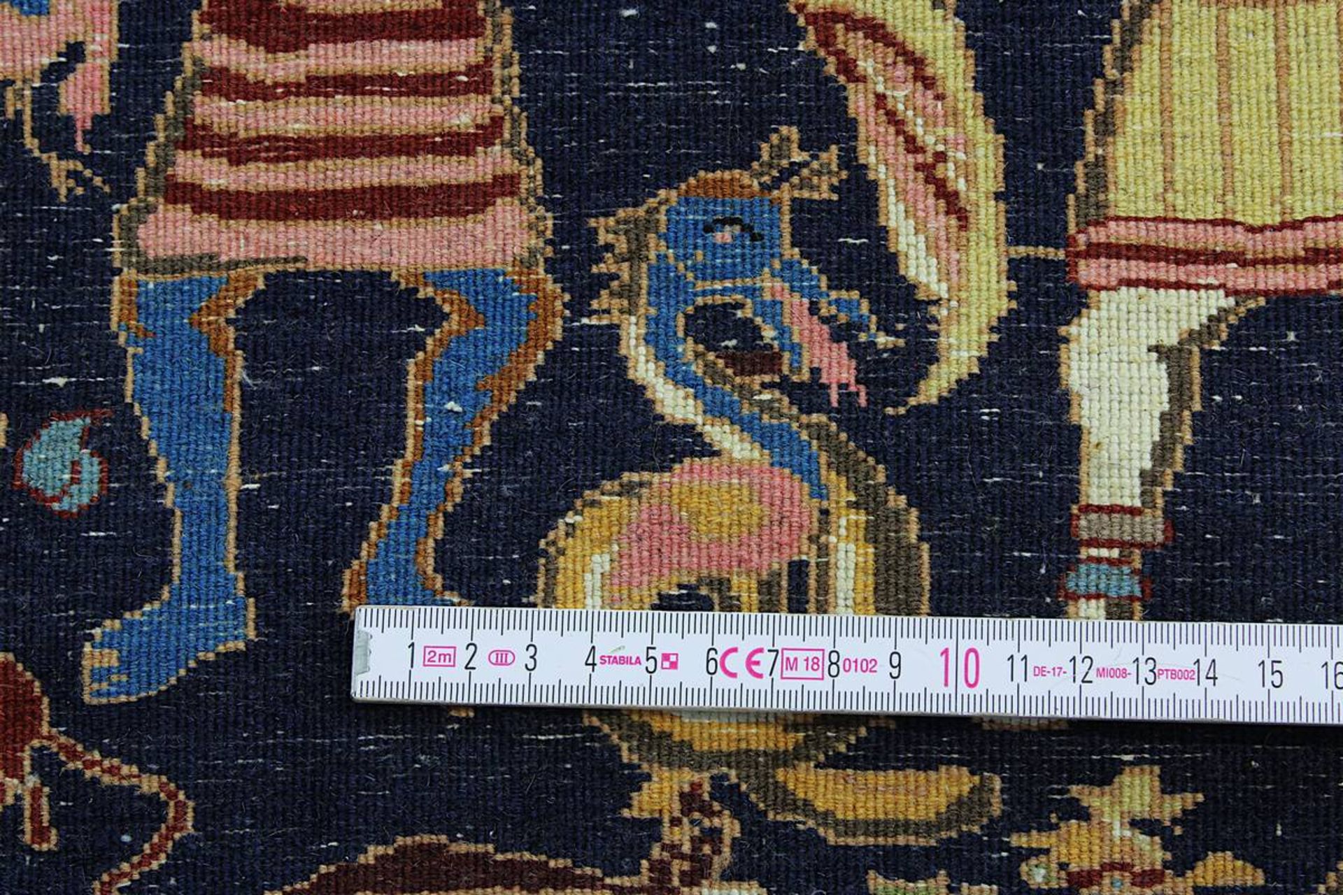 Aufwendiger detailreicher Figurenteppich, Kaschmar, Persien 2. H. 20. Jh., mit Paradiesmotiven u. - Image 14 of 14
