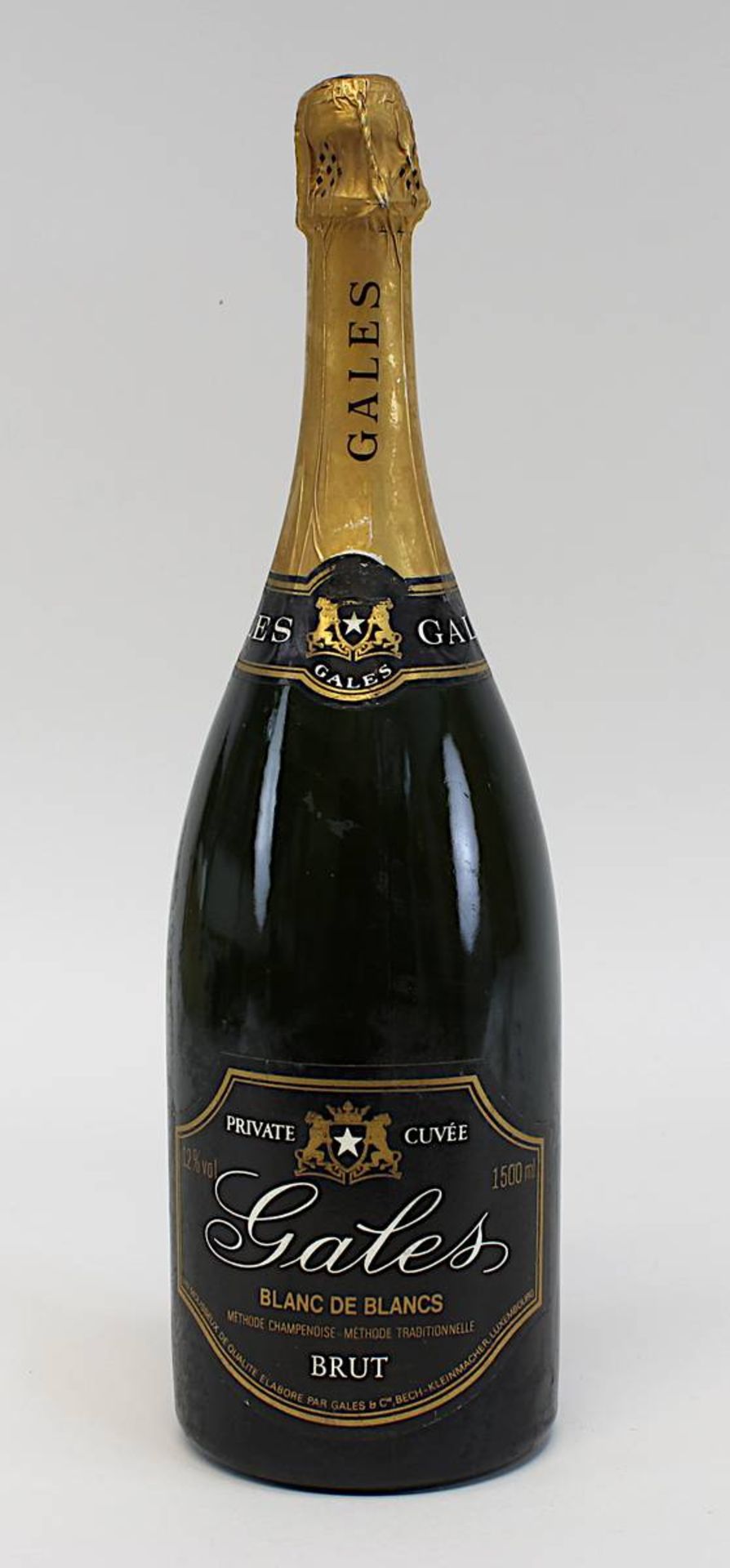 Eine Magnumflasche Gales, Blanc de Blancs, Méthode Champenoise, Brut Privat Cuvée, Bech-