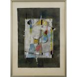 Faber, Will (Saarbrücken 1901 - 1987 Ibiza), Abstrakte Komposition, Aquarell, 56 x 39,5 cm, unt.