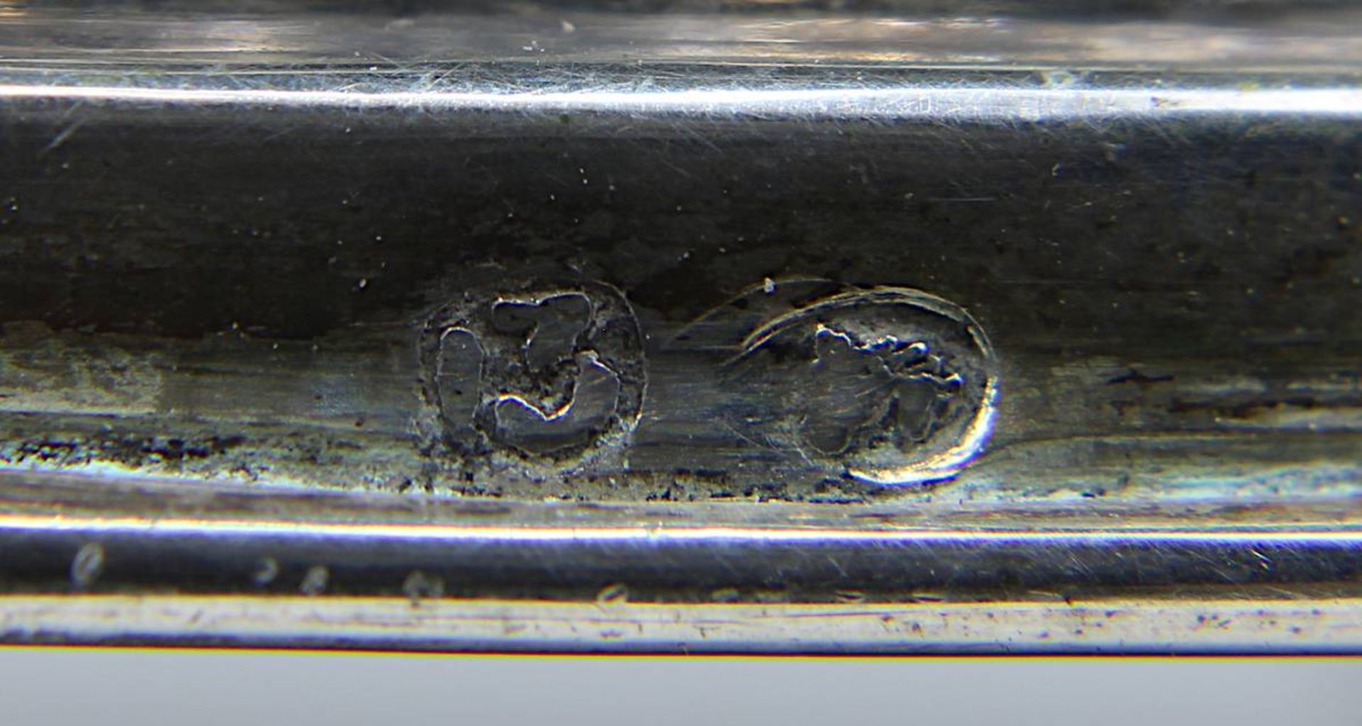 Seltene Biedermeierschale in Form eines Drachen mit Malachitschale, runder Sockel auf vier Füßen, - Image 7 of 8
