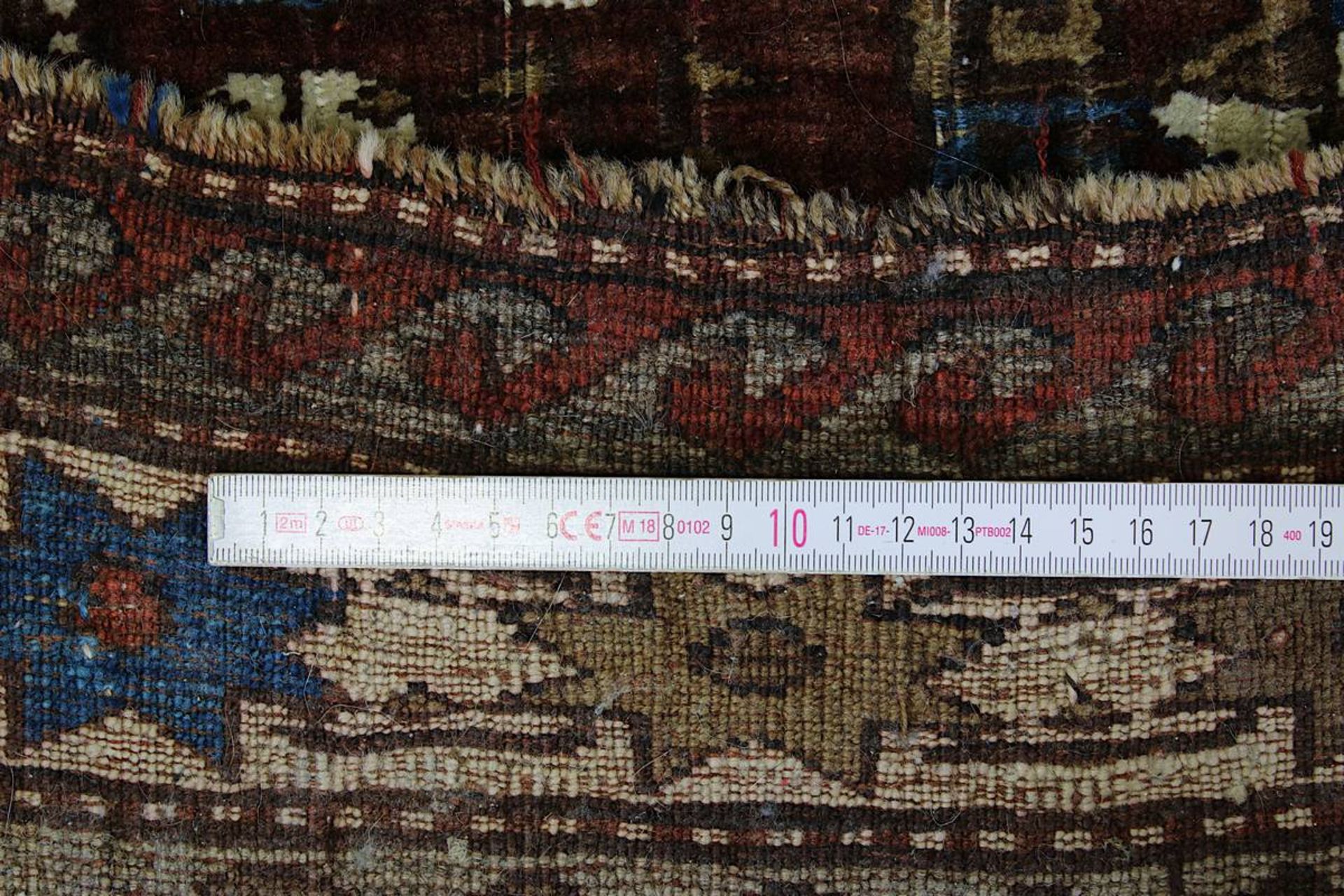 Kasak, Türkei 1. H. 20. Jh., brauner Fond, mit gestuften sternartigen Medaillons, - Bild 6 aus 8