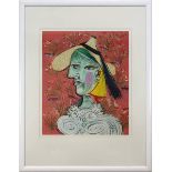 Picasso, Pablo ( Málaga 1881-1981 Mougins ), Femme au Chapeau / Marie-Thérése mit Strohhut,