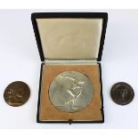 Drei Medaillen 19./20. Jh.: Medaille Carolus Odofredus Mueller, Bronze, zum Anlass der vierten
