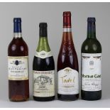 Vier Flaschen Wein, Frankreich: eine Flasche 19982er Julienas Domaine de la Conseillere,