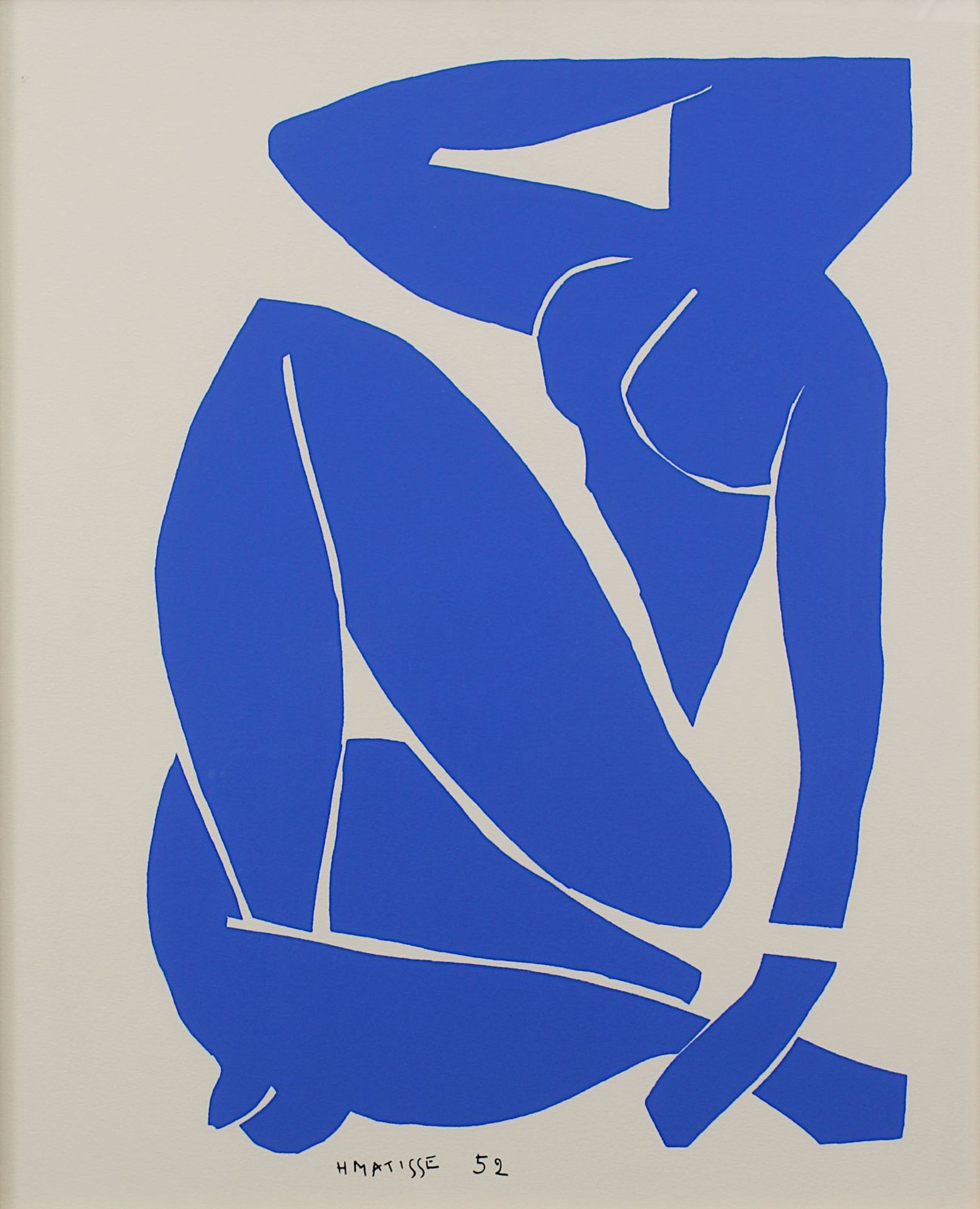 Matisse, Henri (Le Cateau-Cambrésis 1869 - 1954 Cimiez), "Nu Bleu 3", Siebdruck, nach der Gouache - Image 2 of 2