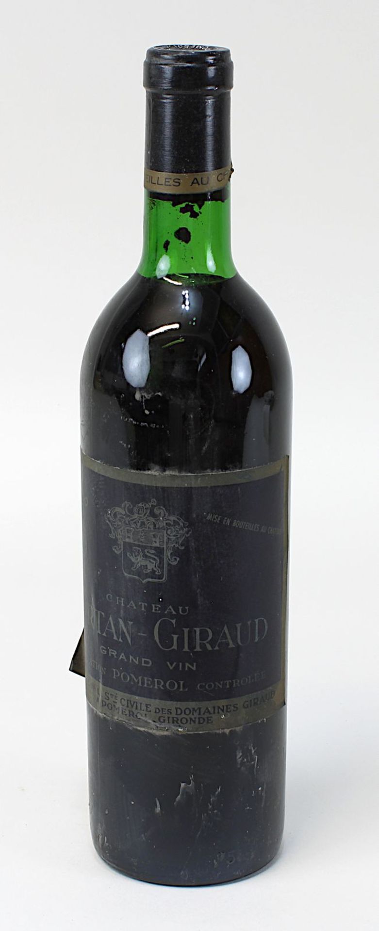 Eine Flasche 1970er Château Certain-Giraud, Grand Vin Pomerol, Ste. Civile des Domaines Giraud