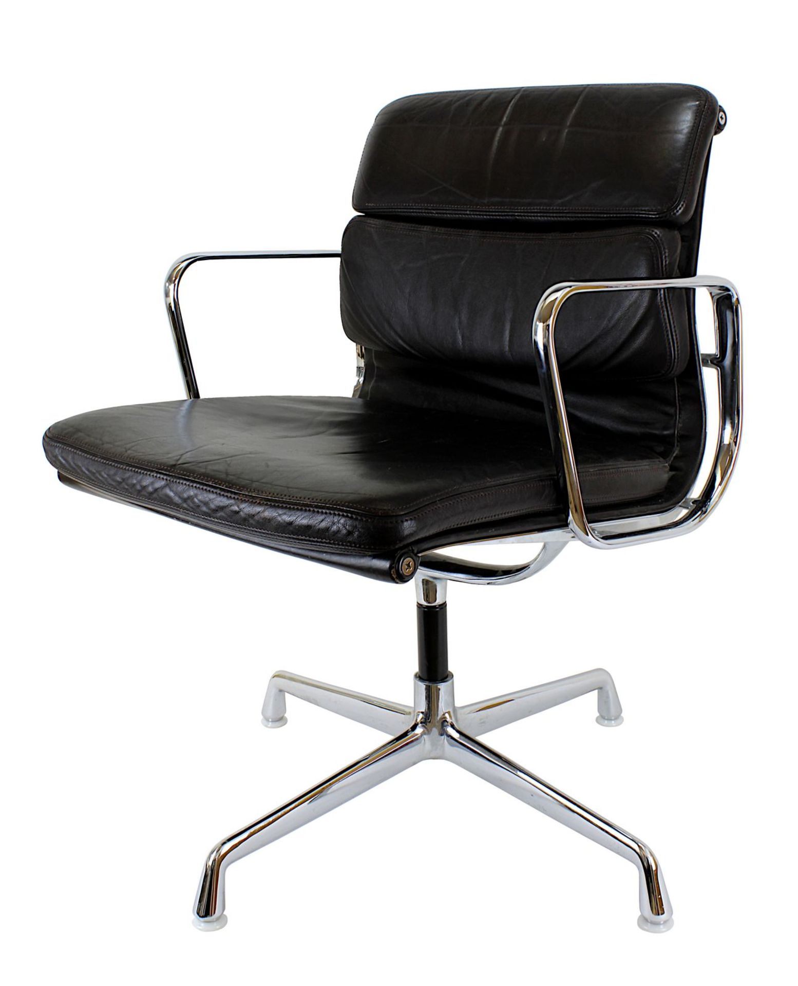 Eames Armlehnstuhl Soft Pad Chair EA 208, Design Ray und Charles Eames 1969, Ausführung Vitra um