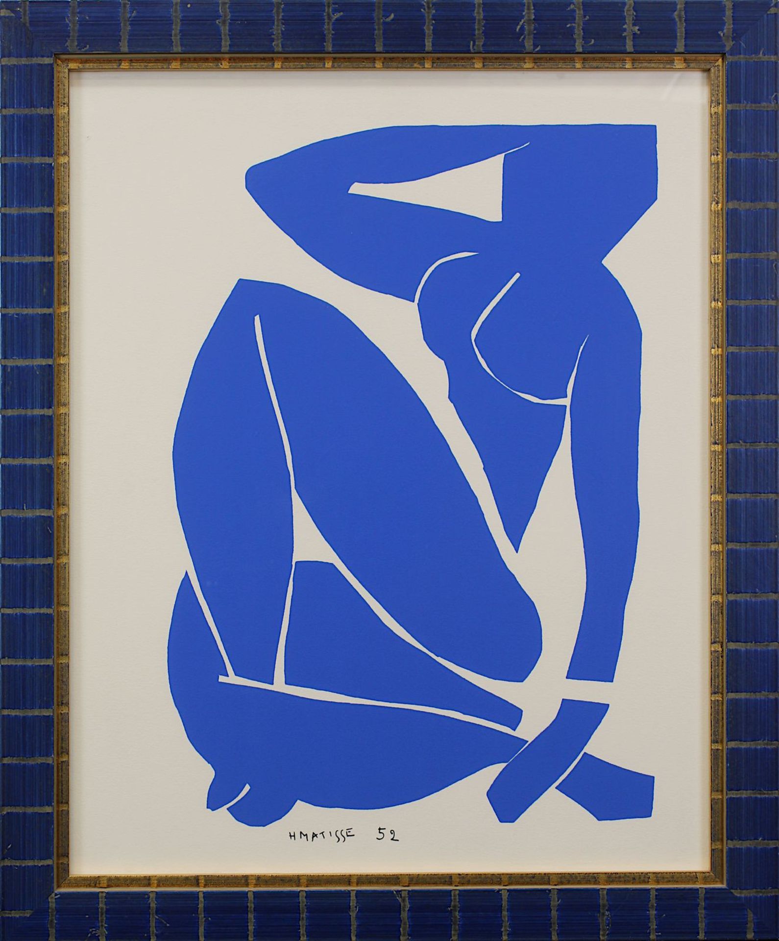 Matisse, Henri (Le Cateau-Cambrésis 1869 - 1954 Cimiez), "Nu Bleu 3", Siebdruck, nach der Gouache