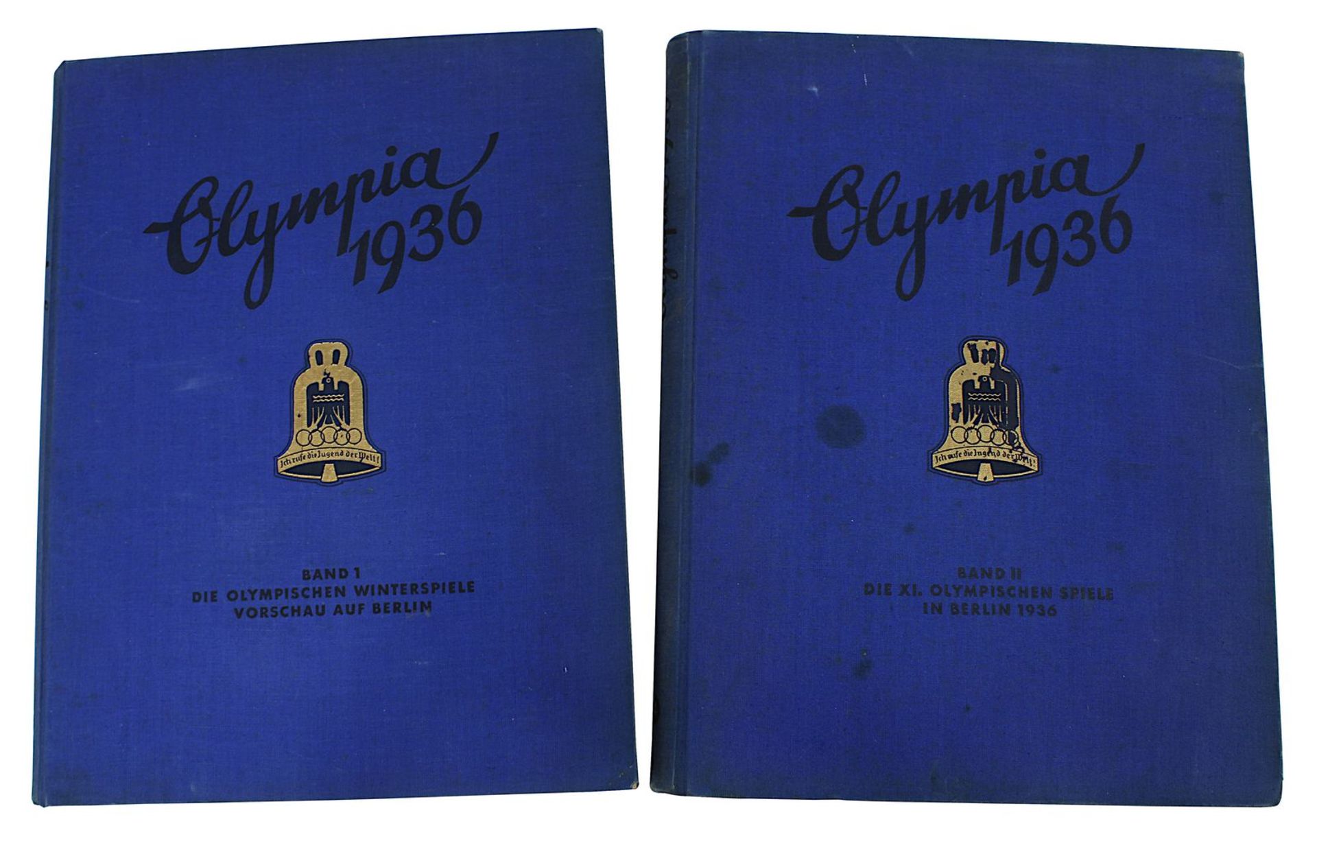 2 Bände v. Walter Richters "Die Olympischen Spiele 1936", "In Berlin und Garmisch -