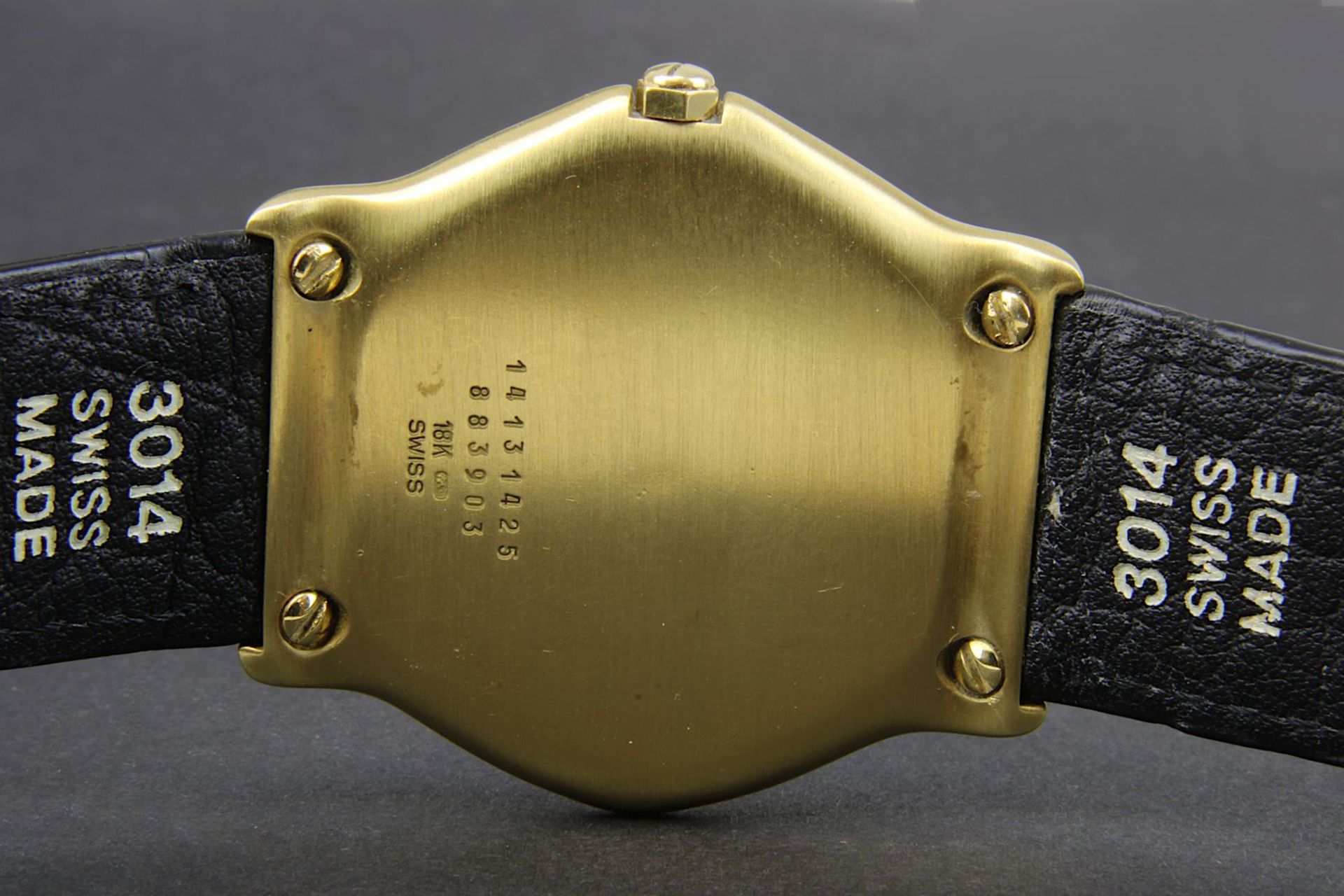 Ebel-Armbanduhr, Modell Classic, 18-karätiges Gelbgold, mit Original-Ebel-Quarzwerk, rückseitig - Bild 2 aus 2