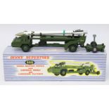 Dinky Kanonenwagen 666, um 1970, bezeichnet Dinky Supertoys, Missile Launching Platform, Made in