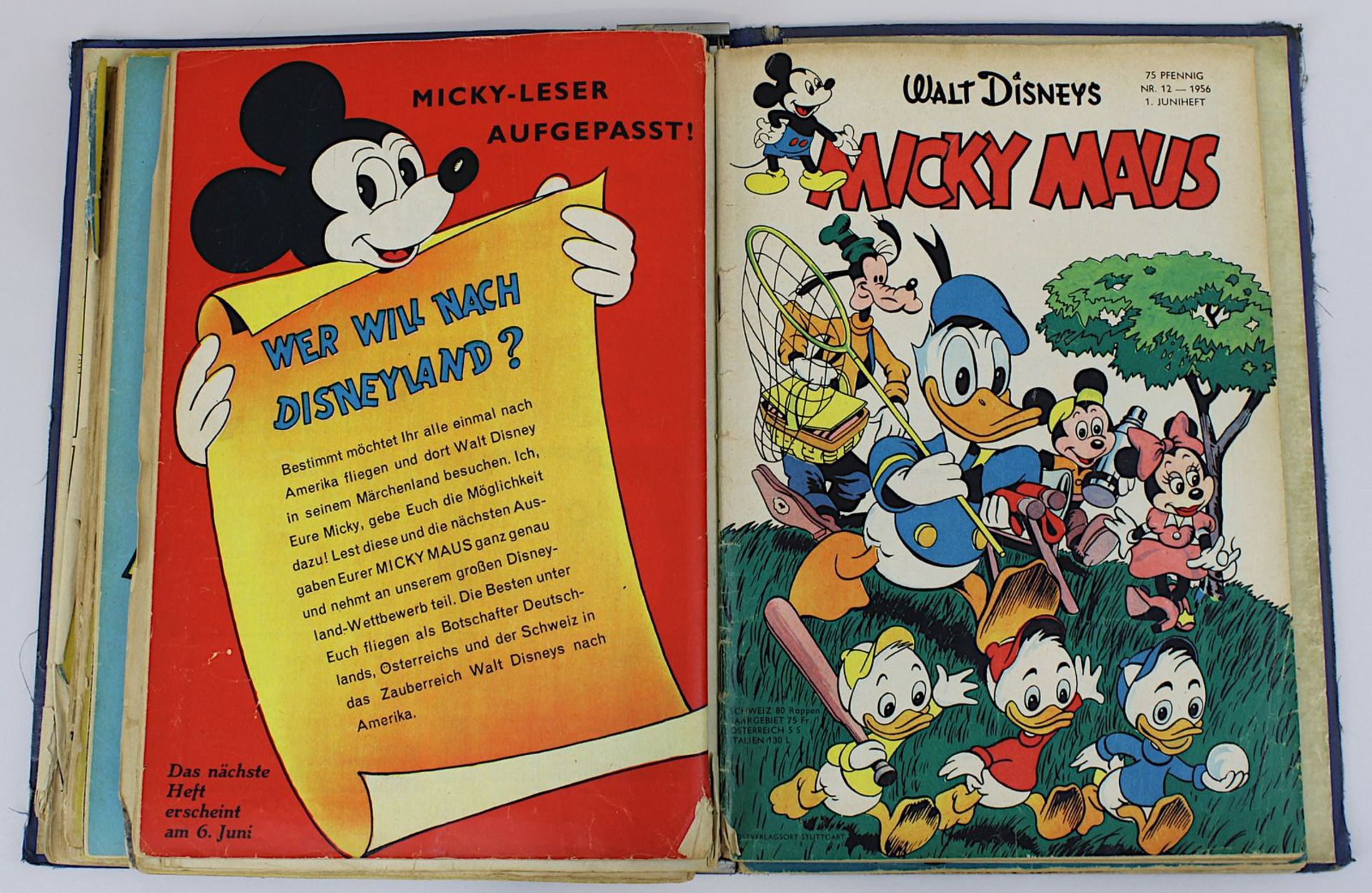 Konvolut 12 Micky-Maus-Hefte 1956, Nr. 1-13 (Januar bis Juni 1956, Nr. 8 fehlt), davon Nr. 1 in - Bild 11 aus 12