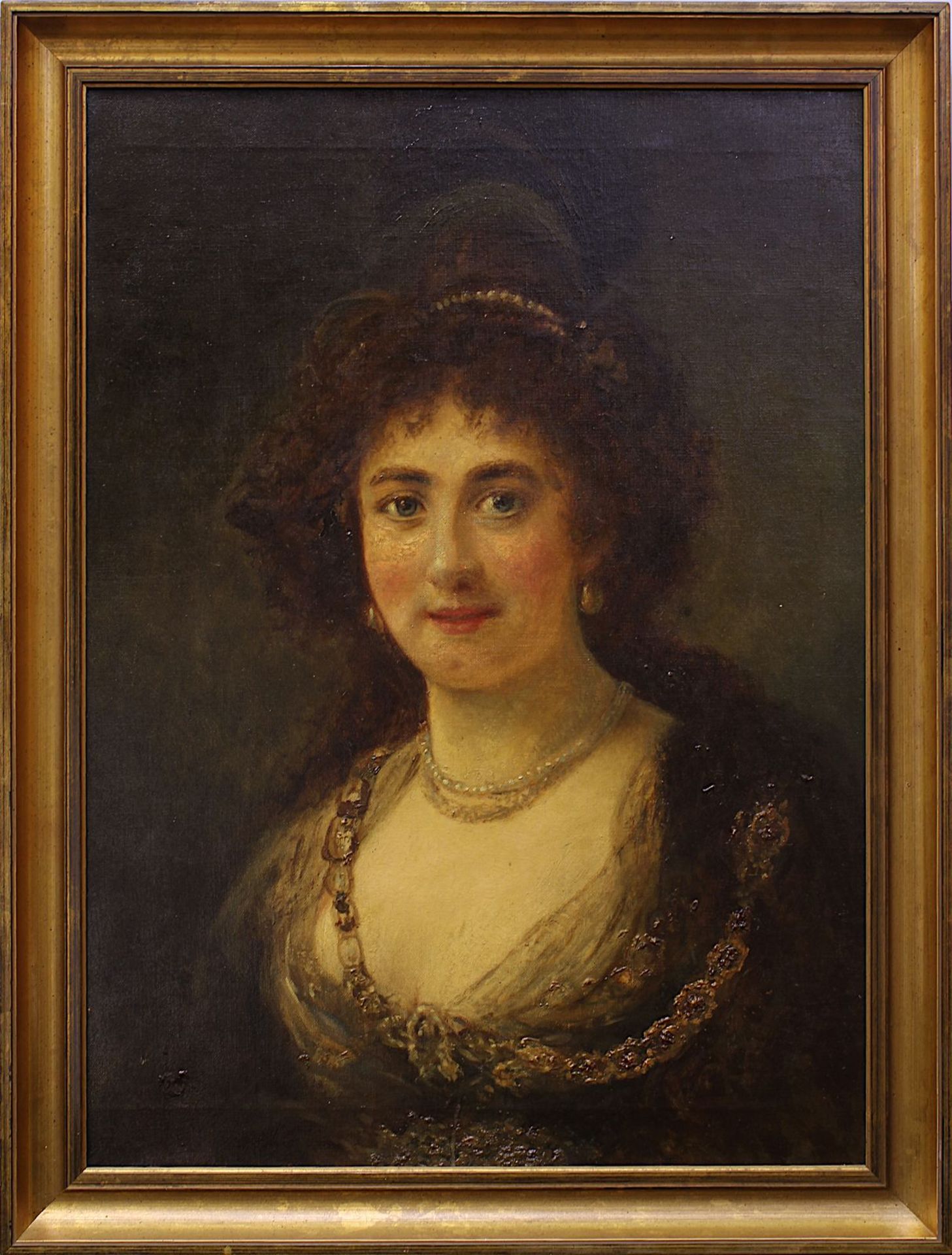 Daelen, Eduard (Hörde 1848 - 1923 Hochdahl), Porträt einer Patrizierin, wohl Rembrandts Frau Saskia,