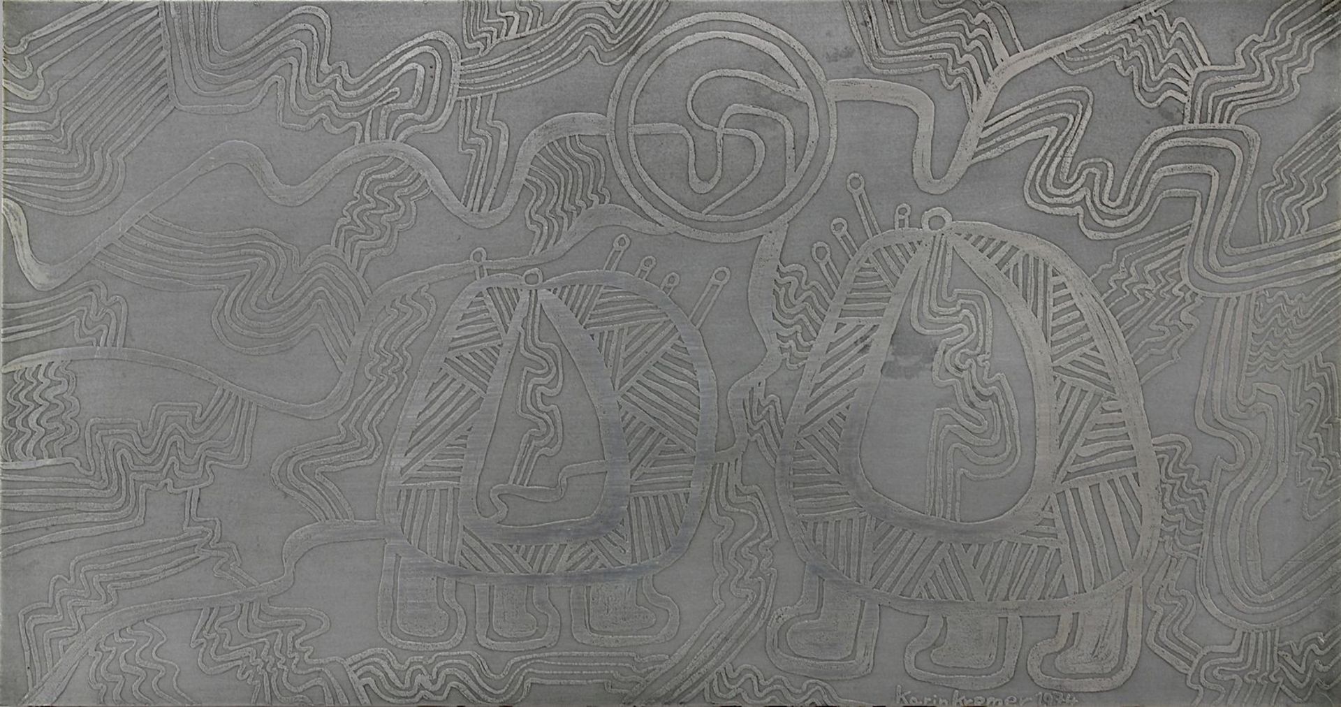 Kremer, Karin (Celle 1939 - 2019 Hameln), zwei reliefierte Aluminiumarbeiten, Kompositionen mit - Image 3 of 4