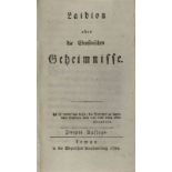 Wilhelm Heinse "Laidion oder die Eleusinischen Geheimnisse", 2. Auflage, Lemgo 1799, Pappeinband,