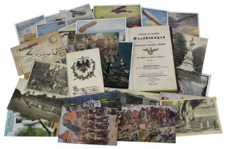 Konvolut ca. 32 Postkarten, meist Deutsches Kaiserreich 1871 - 1918, u.a.: Soldaten Darstellungen,