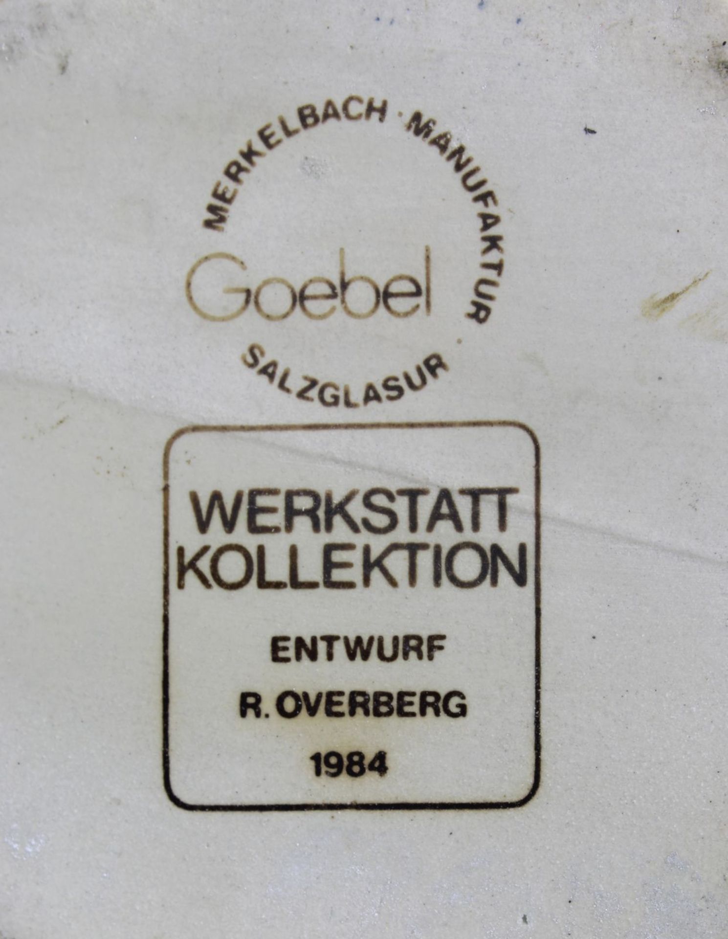 Overbeck, Rolf (Osnabrück 1933 - 1993 Osnabrück), Keramik-Eule, Entwurf 1984, ausgeformt - Bild 2 aus 2