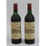 Zwei Flaschen 1983er Château La Pointe, Pomerol, Füllhöhe: obere Schulter bis unterer