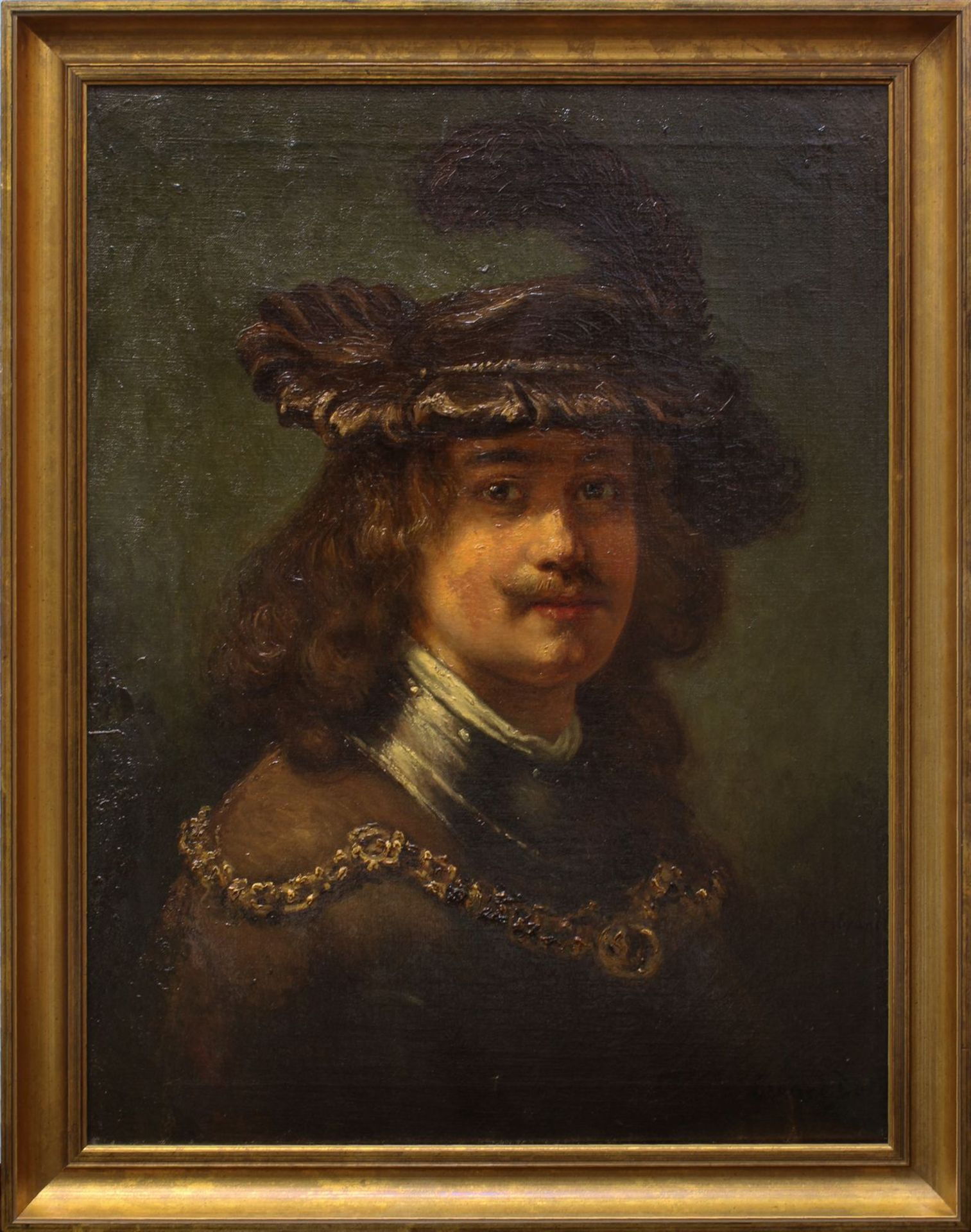 Daelen, Eduard (Hörde 1848 - 1923 Hochdahl), Porträt des Rembrandt Harmenszoon van Rijn, mit