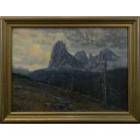 Reschreiter, Rudolf (München 1868 - 1939 München), Die Langkofelgruppe in den Grödner Dolomiten,