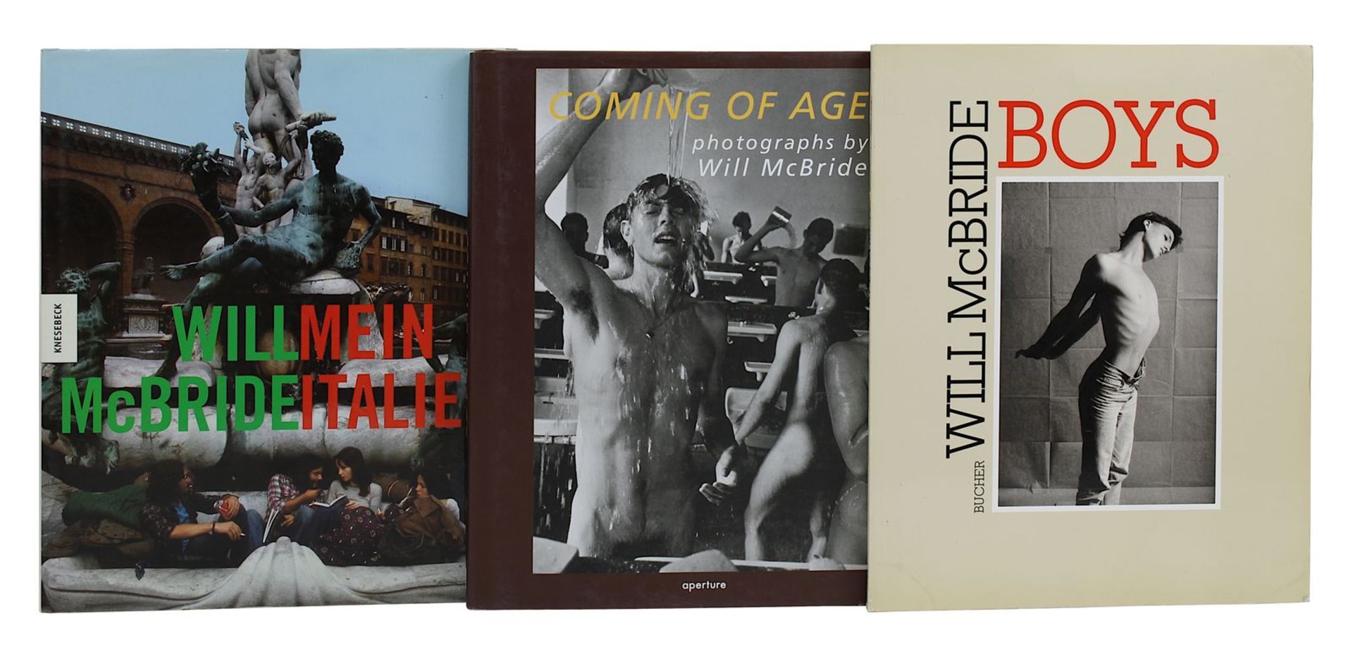 3 Bücher zu Will McBride, versch. Fotografien, teils Aktfotos, McBride / Weiermair "Boys", Bucher