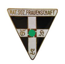 Mitgliedsabzeichen der NS-Frauenschaft, Deutsches Reich 1933 - 1945, in Schildform, Metall