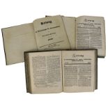 3 Bücher zu Zeitungen zu schleswig-holsteinischen Versammlungen 1838/ 39, "Zeitung für die