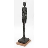 Skulpteur 2.H.20. Jh., "Grosse Frau" - Alberto Giacometti Hommage, Bronze, dunkel patiniert, auf