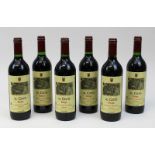 Sechs Flaschen 1996er El Coto, Rioja, Alavesa, Calificada Cosecha, Crianza, jeweils gute Füllhöhe,