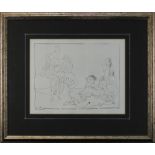 Picasso, Pablo (Málaga 1881 - 1973 Mougins), Danses - Tänze, Offsetlithographie, 28 x 36,5 cm,